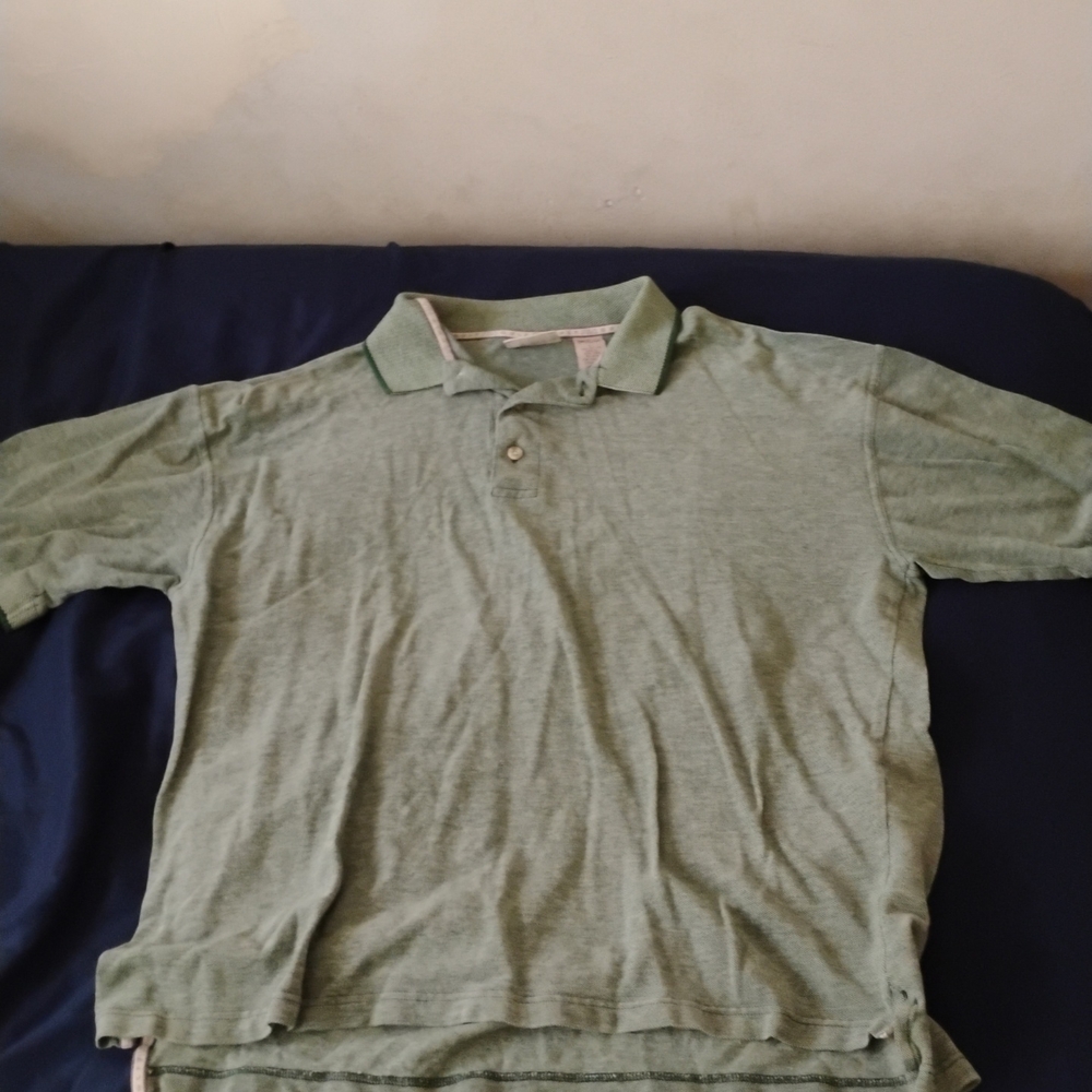 Fila Green Polo Shirt Soft Cotton Classic Collar